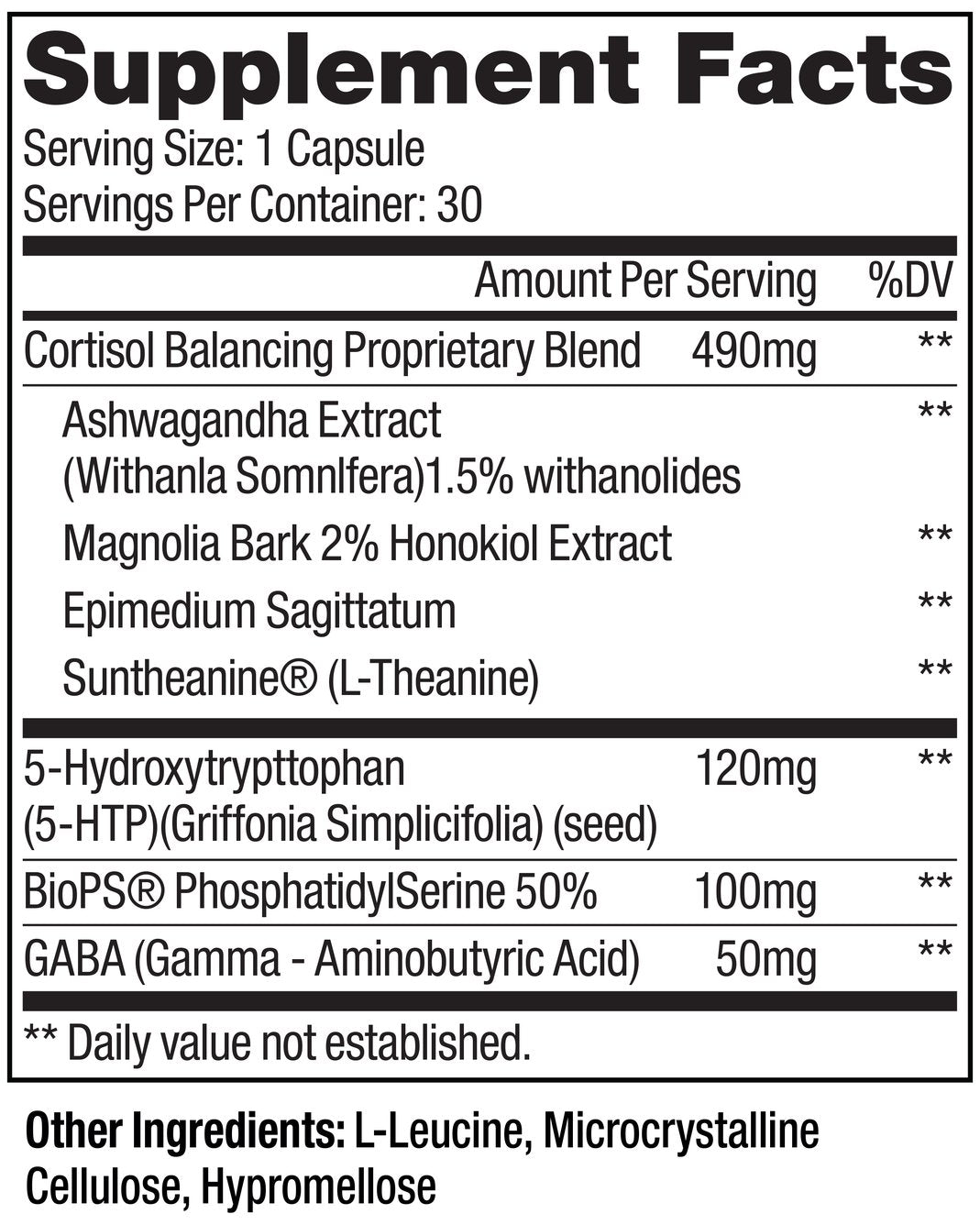 Cortisol Balancer (30 capsules) - Free UK Shipping