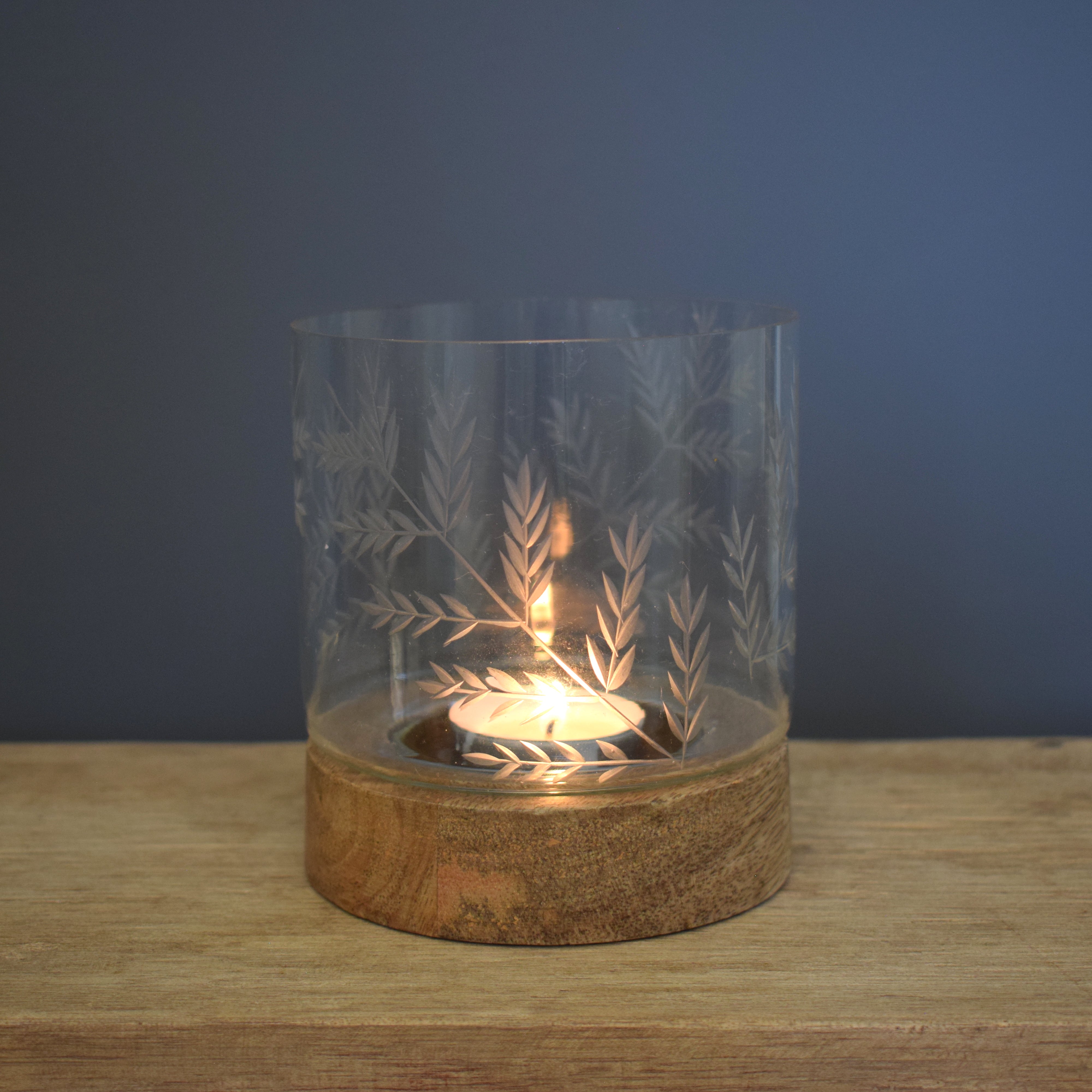 Small Fern Candle Holder