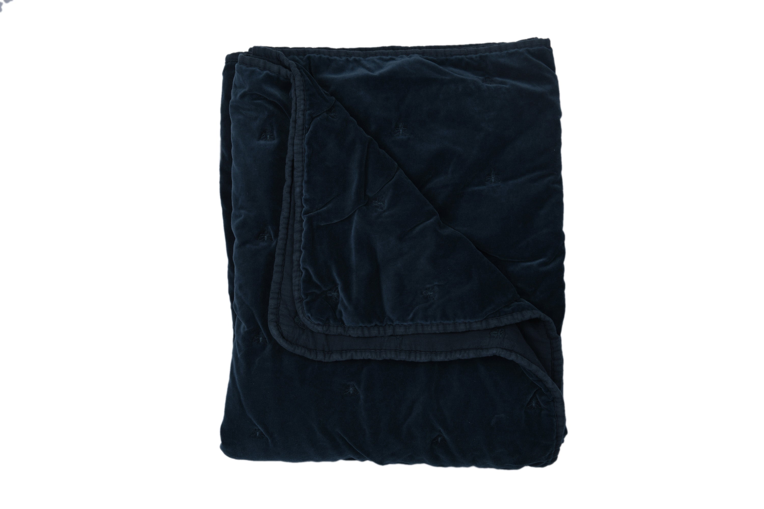 Mason Bee Velvet Throw