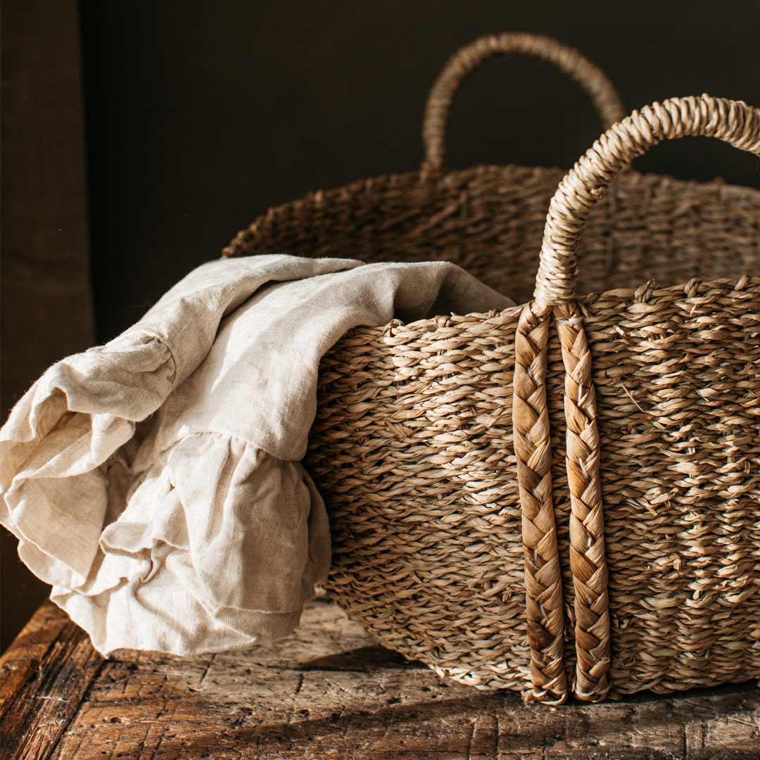 Also Home Kurv Set of 2 Oval Seagrass Baskets