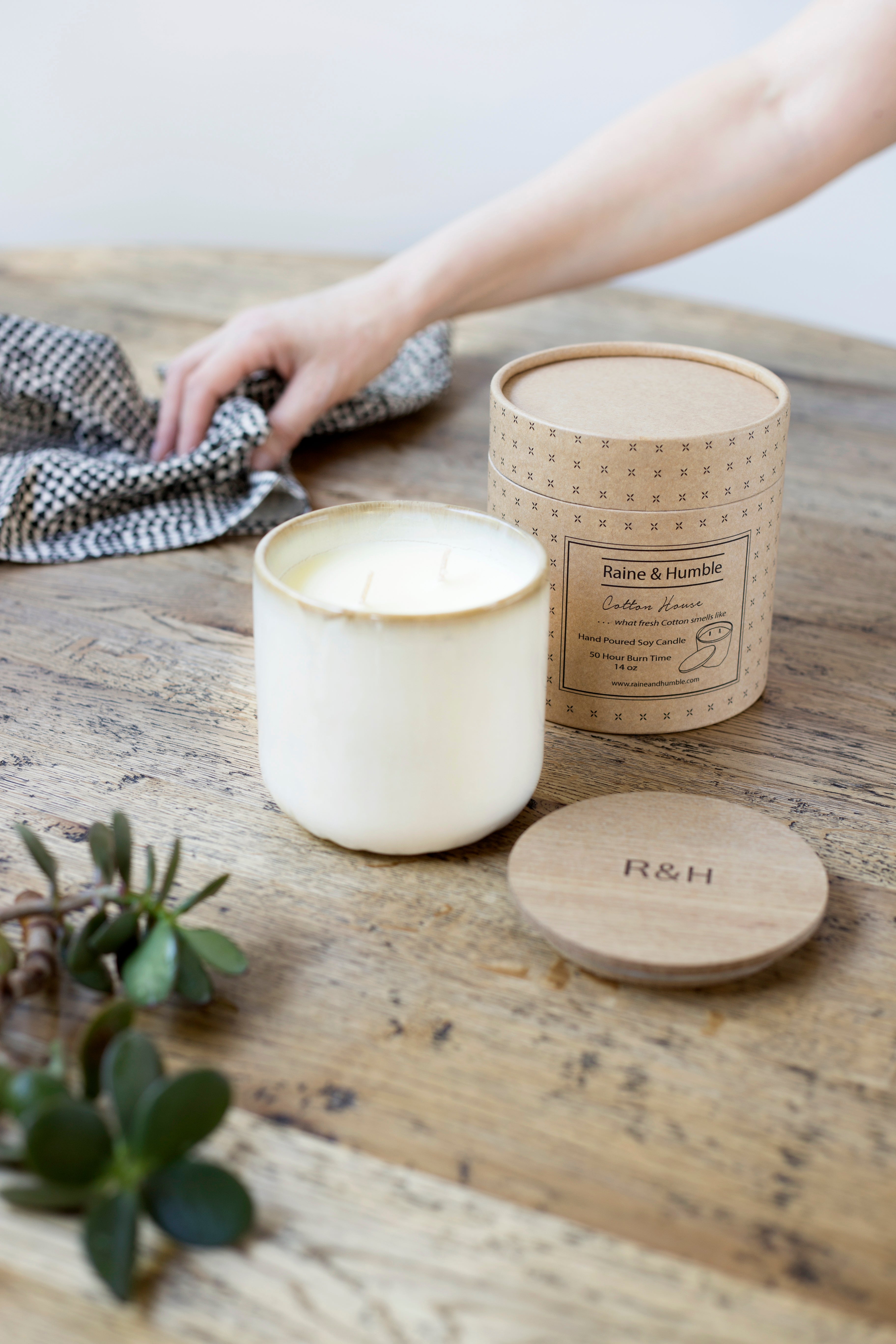 Scented Soy Candle/Canister Sea Salt & Sage