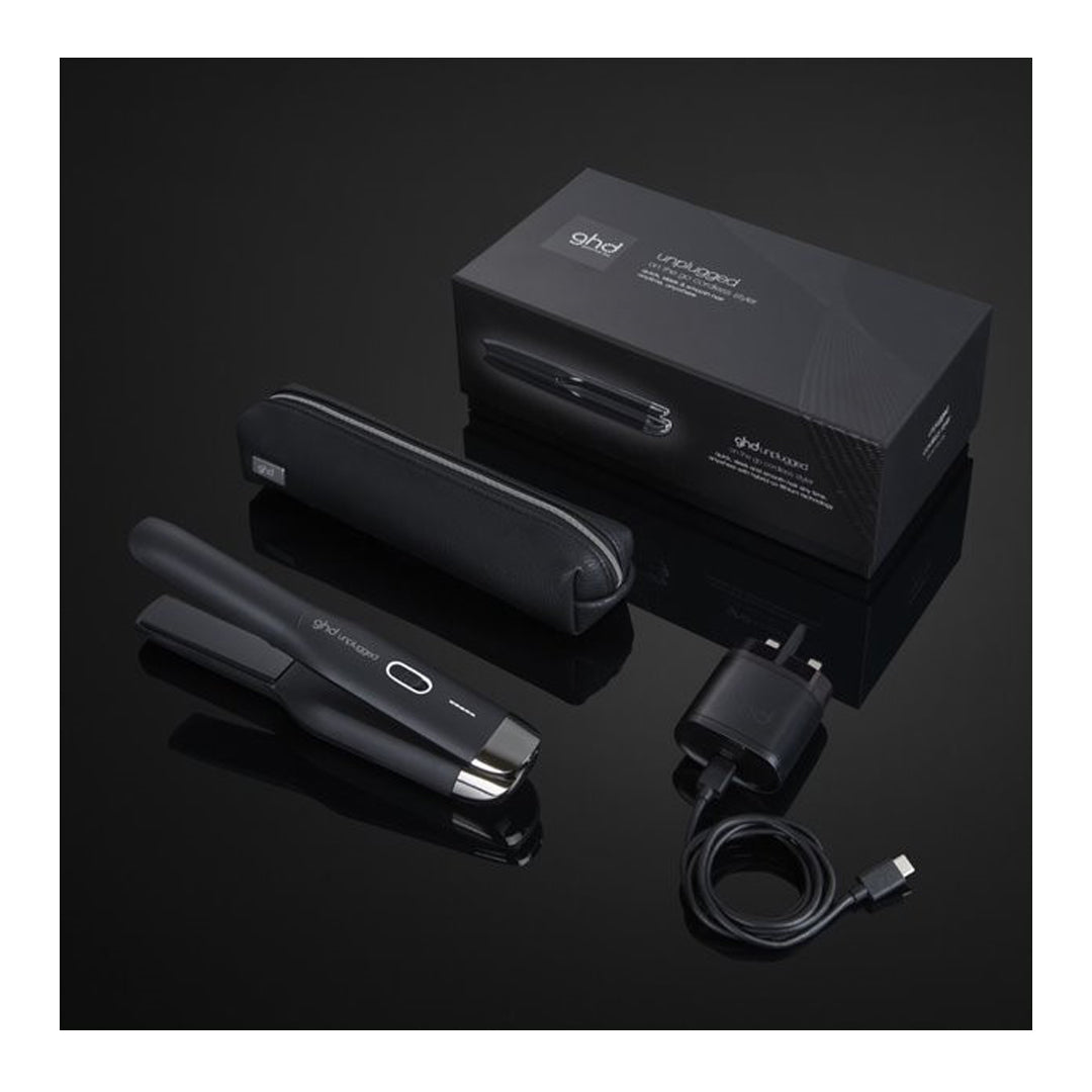 ghd Unplugged Cordless Hair Straightener (Black) - Free UK Delivery