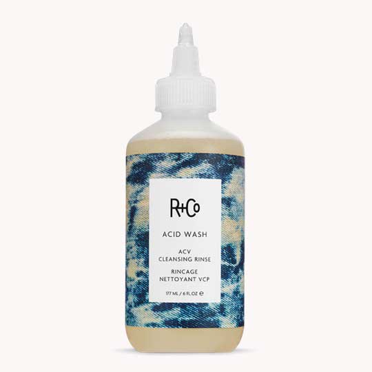 R+Co Acid Wash ACV helps to strip hair and cleanse